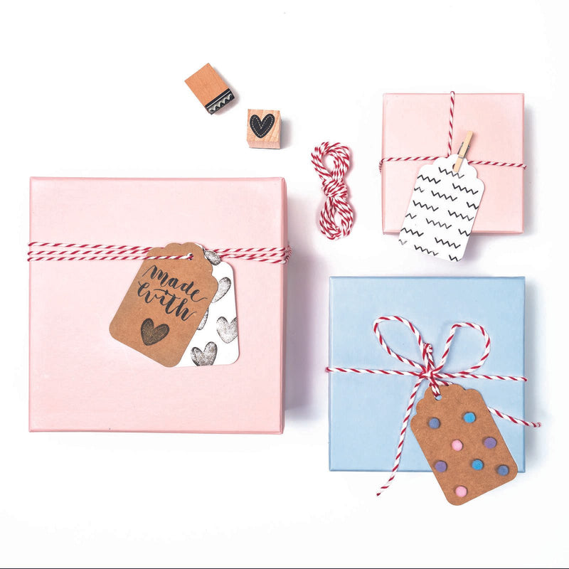 folia Geschenkanhänger weiß