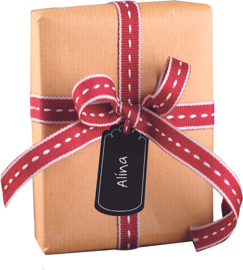 folia Geschenkanhänger schwarz