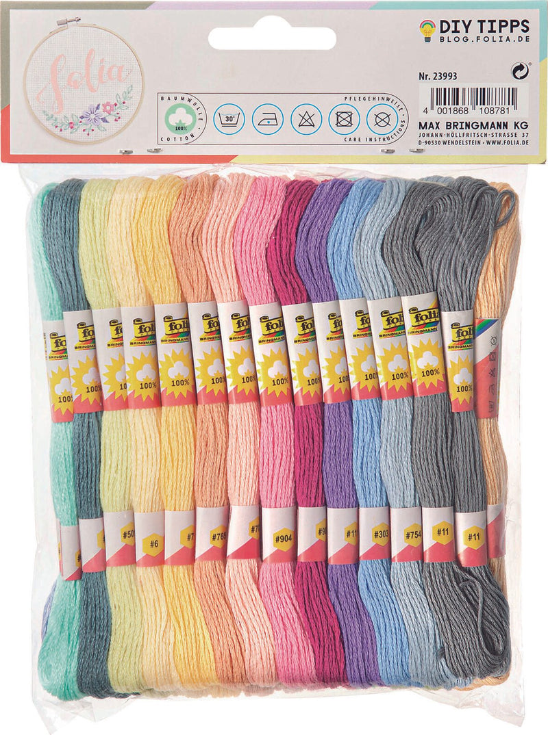 folia Garn 1 mm x 8 m pastellfarben