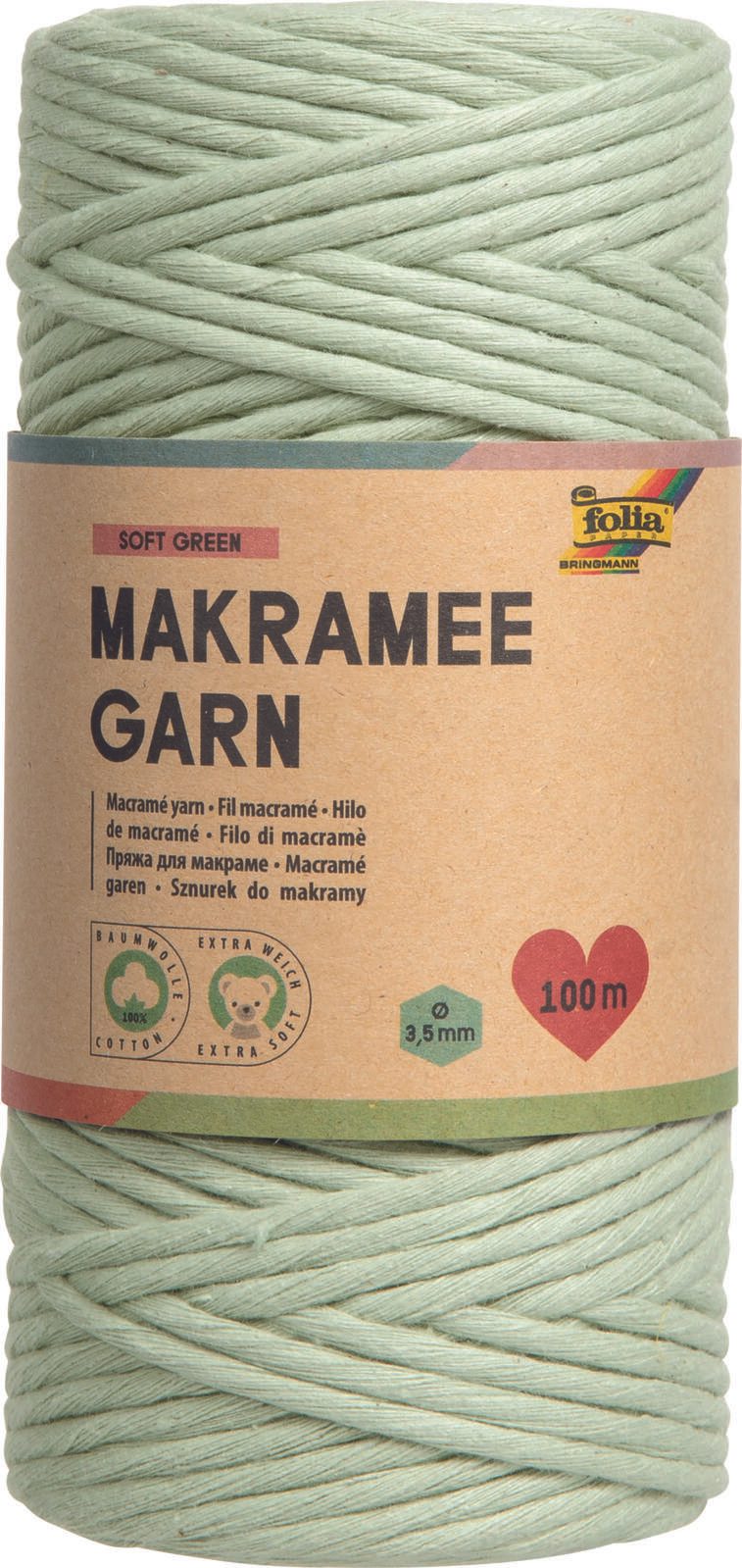 folia Makramee Garn grün