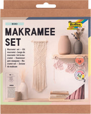 folia Makramee-Set natur, rosé