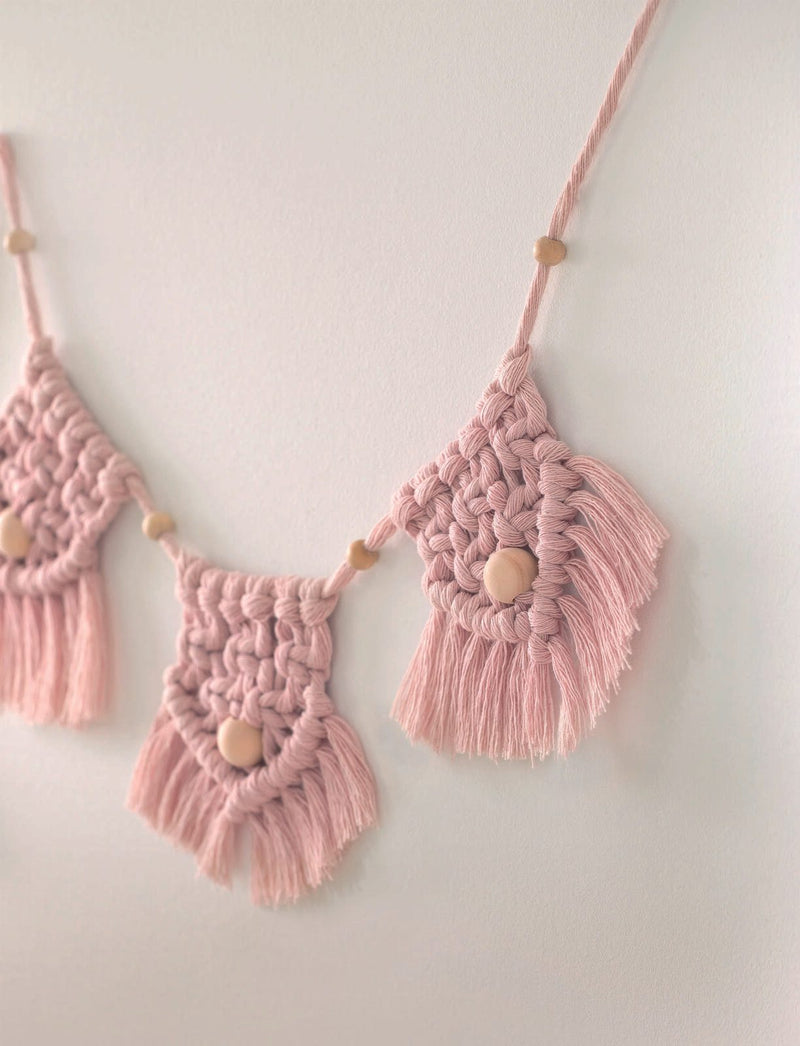 folia Makramee-Set natur, rosé