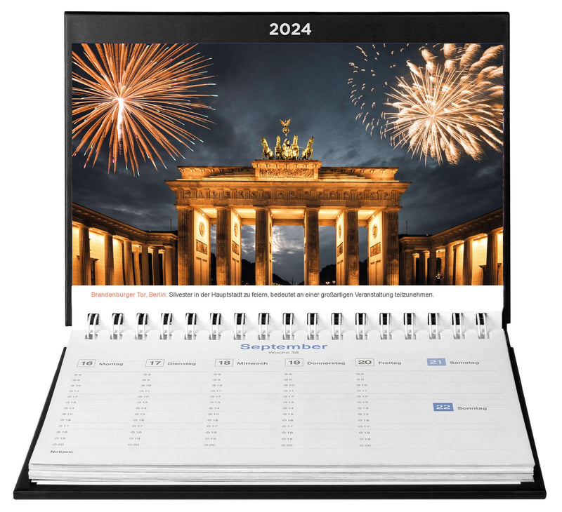 Kunth Tischquerkalender KUNTH Tischkal.Deutschland 24