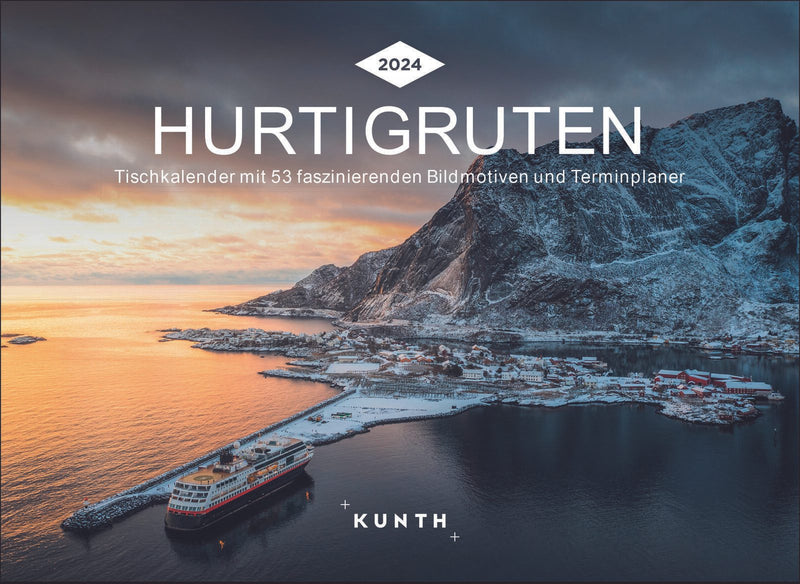 Kunth Tischquerkalender Hurtigruten 24