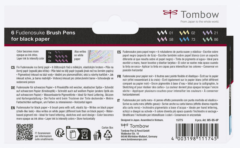 Tombow Brush-Pens Mehrfarbig