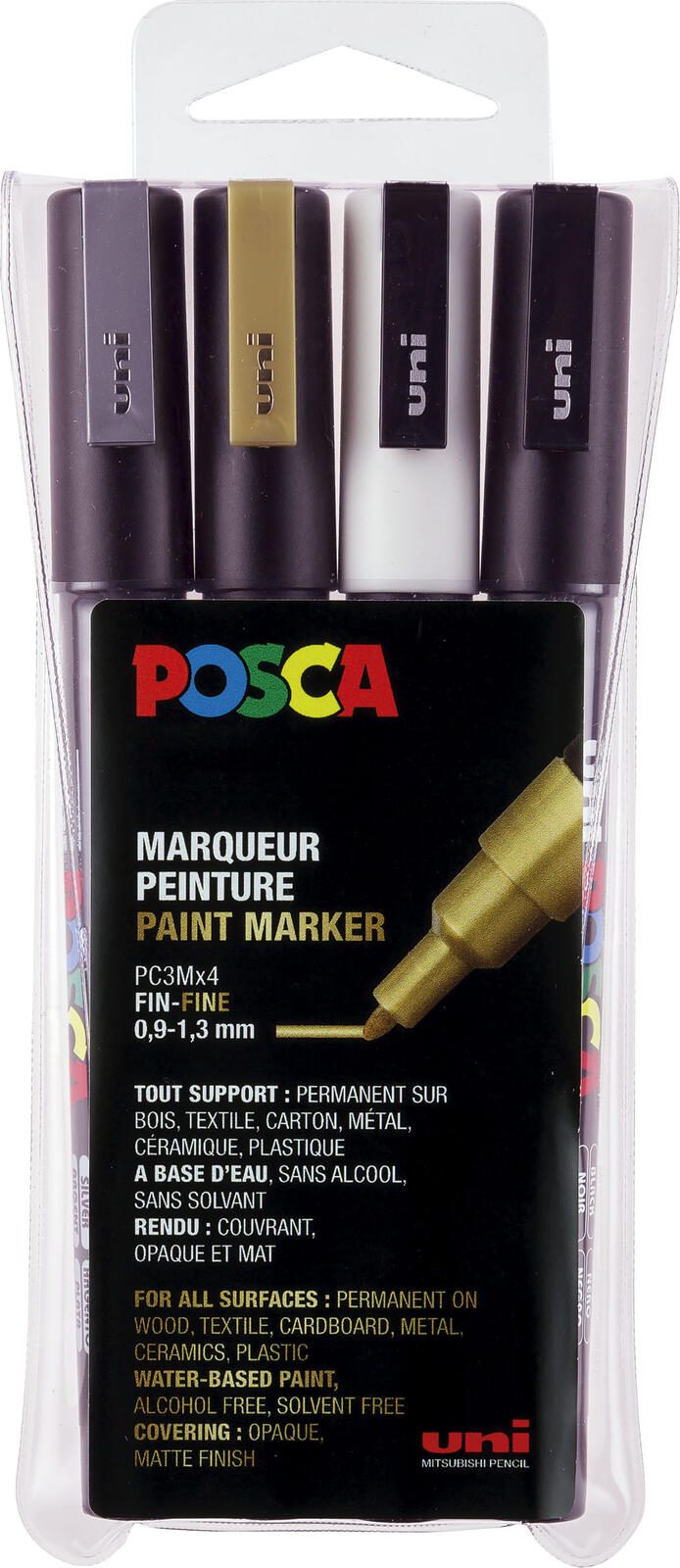 uni-ball POSCA PC-3M Acrylstift 0.9 - 1.3 mm Mehrfarbig