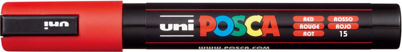 uni-ball POSCA PC-5M Acrylstift 1.8 - 2.5 mm Rot