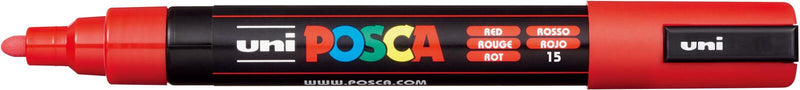 uni-ball POSCA PC-5M Acrylstift 1.8 - 2.5 mm Rot