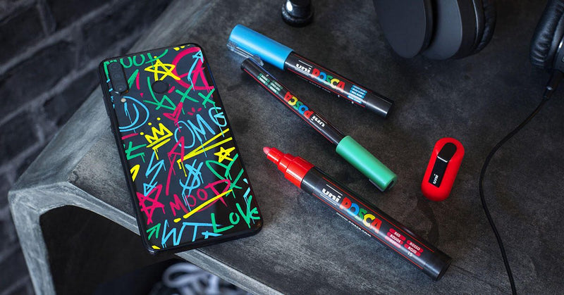 uni-ball POSCA PC-5M Acrylstift 1.8 - 2.5 mm Rot