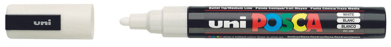 uni-ball POSCA PC-5M Acrylstift 1.8 - 2.5 mm Weiß