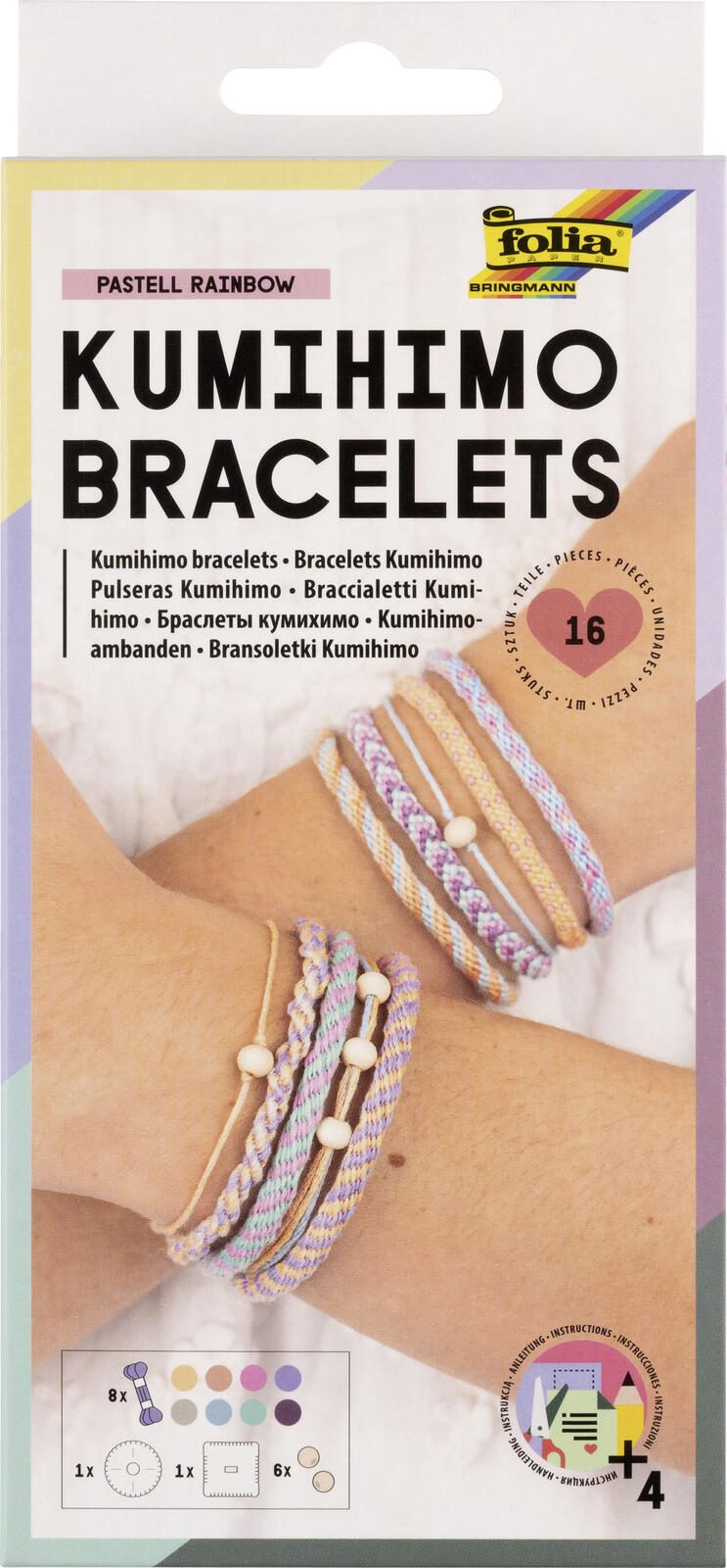 folia Schmuck-Basteln-Set mehrfarbig