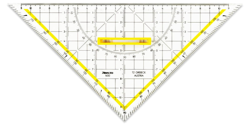 ARISTO Geometrie-Dreieck mit Griff 25,0 cm