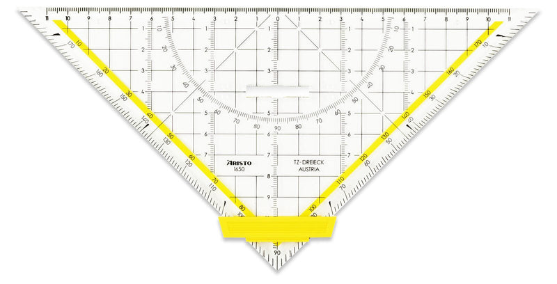 ARISTO Geometrie-Dreieck mit Griff 25,0 cm
