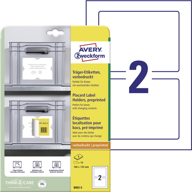 AVERY Zweckform Träger-Etiketten 160,0 x 120,0 mm