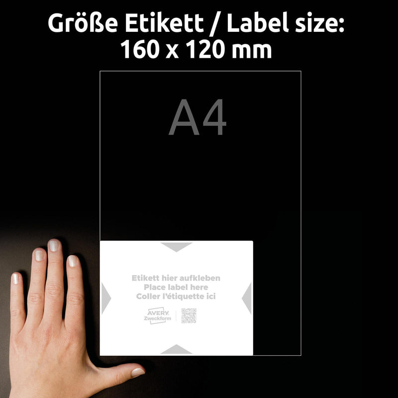 AVERY Zweckform Träger-Etiketten 160,0 x 120,0 mm