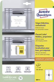 AVERY Zweckform Träger-Etiketten 80,0 x 120,0 mm