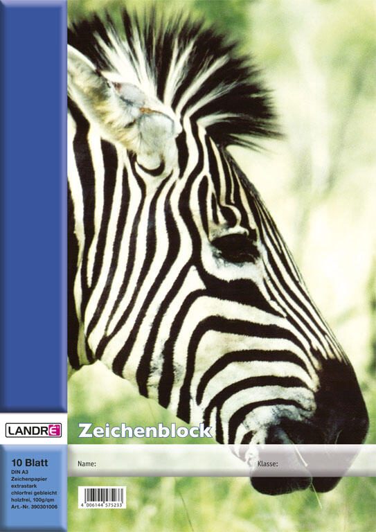 LANDRÉ® Zeichenblock DIN A3 10 Blatt