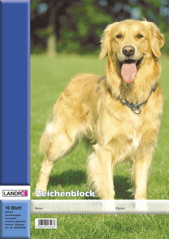 LANDRÉ® Zeichenblock DIN A3 10 Blatt