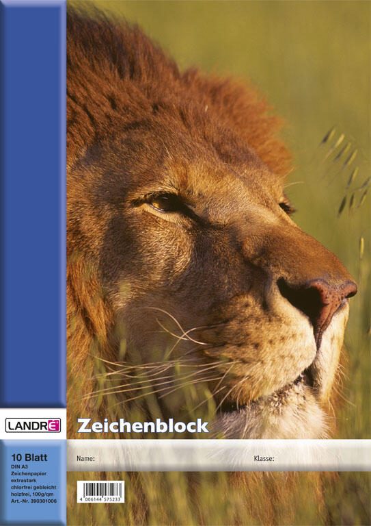 LANDRÉ® Zeichenblock DIN A3 10 Blatt