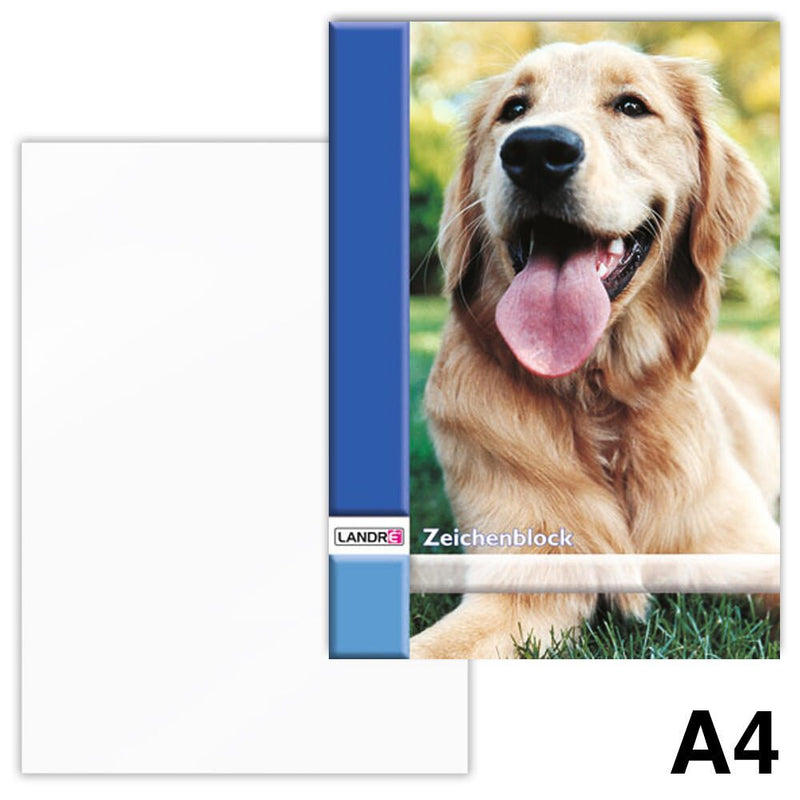 LANDRÉ® Zeichenblock DIN A4 10 Blatt