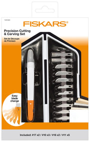 FISKARS® Bastelmesser-Set weiß, orange