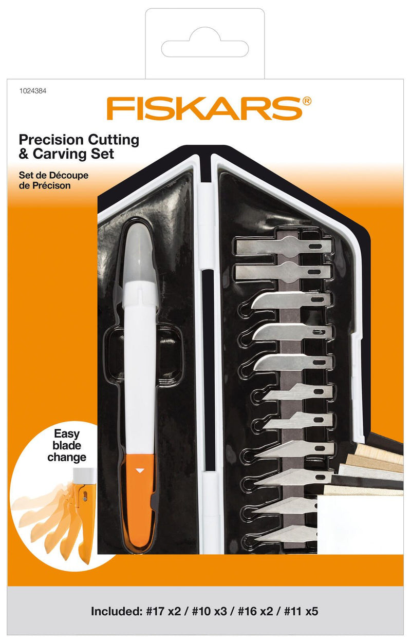 FISKARS® Bastelmesser-Set weiß, orange