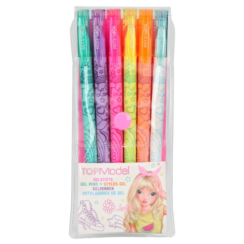 DEPESCHE TOPModel Gelschreiber-Set 1.0 - 2.0 mm, Schreibfarbe: Mehrfarbig