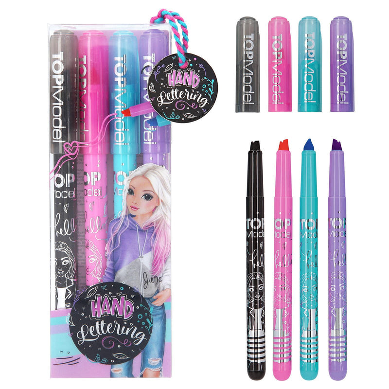 DEPESCHE Handlettering-Set Mehrfarbig 4.0 - 12.0 mm