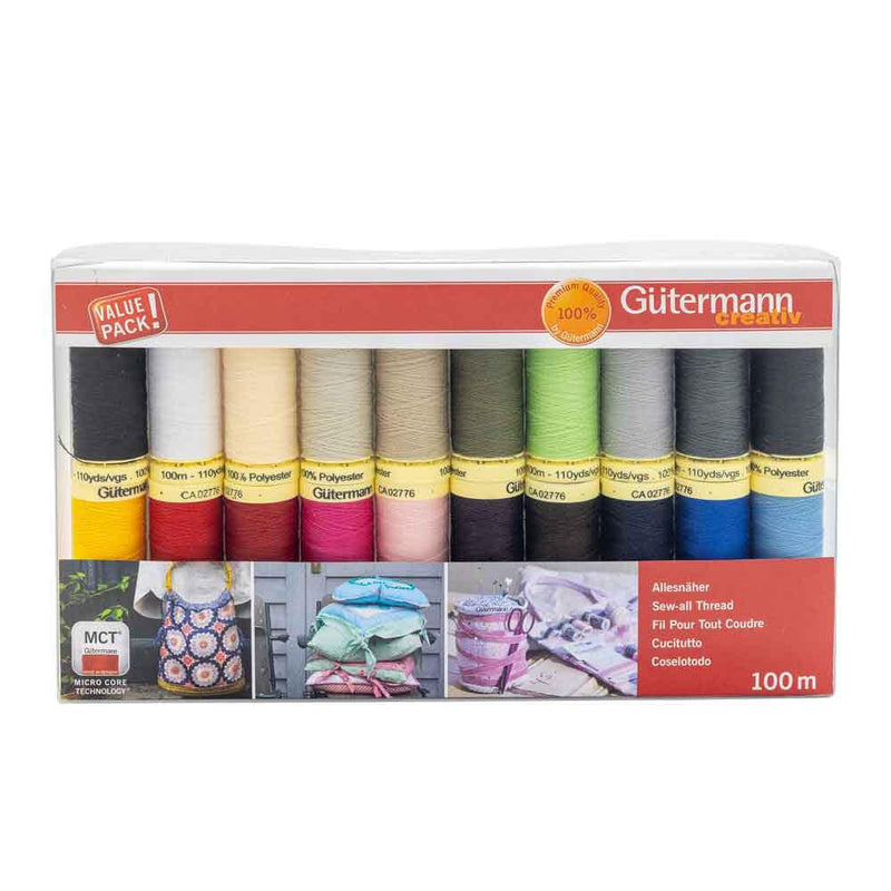 Gütermann Garn 20 verschiedene Farben