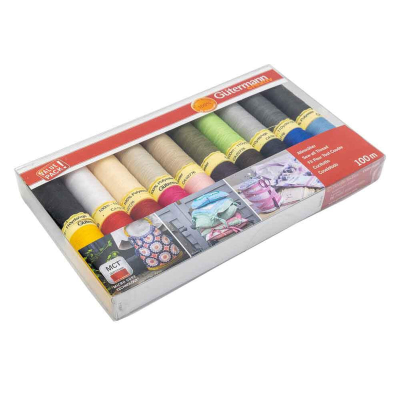 Gütermann Garn 20 verschiedene Farben