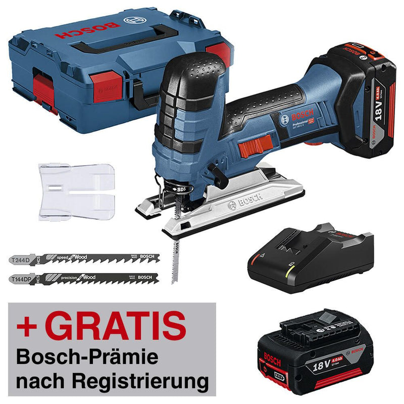 BOSCH Professional Akku-Stichsäge Set GST 18 V-LI S