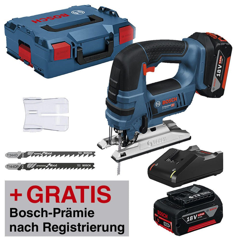 BOSCH Professional Akku-Stichsäge Set GST 18 V-LI B