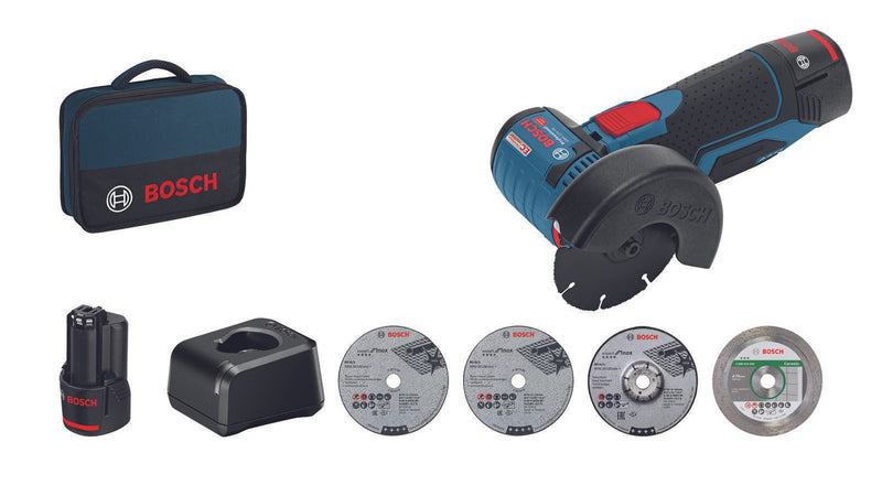 BOSCH Professional Akku-Winkelschleifer-Set 06019F200C
