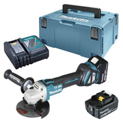 makita Akku-Winkelschleifer-Set DGA513RTJ