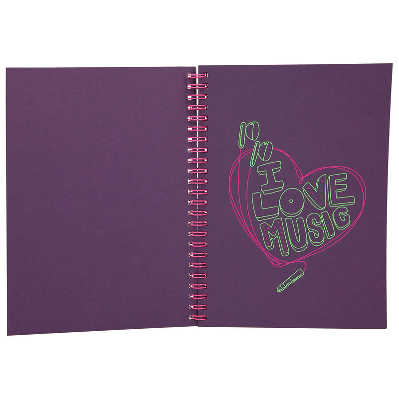 DEPESCHE TOPModel Neon Doodle Malbuch