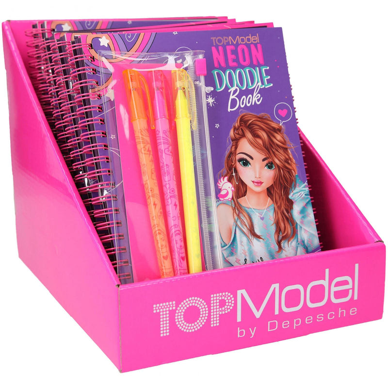 DEPESCHE TOPModel Neon Doodle Malbuch