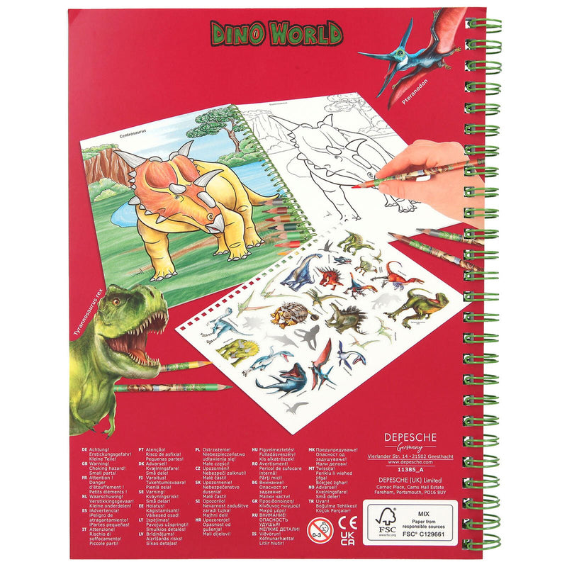 DEPESCHE Malbuch Dino World