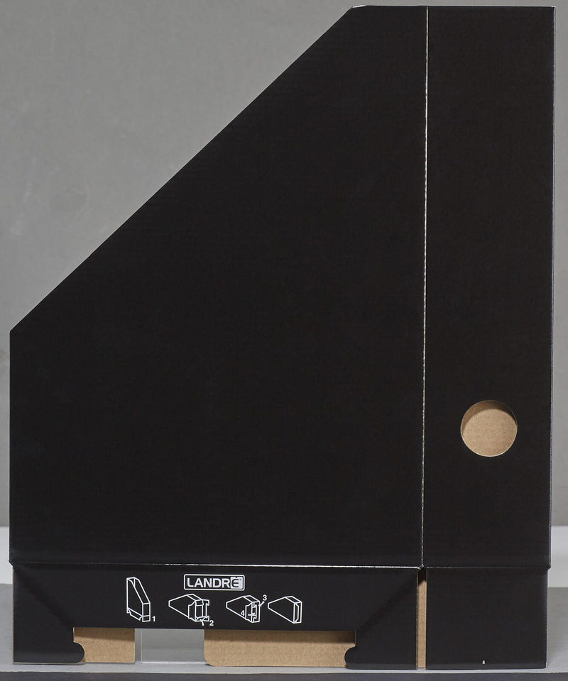 LANDRÉ® Stehsammler 100552127 schwarz Karton, DIN A4