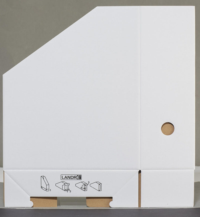 Vergrößern LANDRÉ® Stehsammler 100420039 weiß Karton, DIN A4