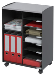 PAPERFLOW Bürowagen 51,4 x 33,0 x 72,0 cm schwarz