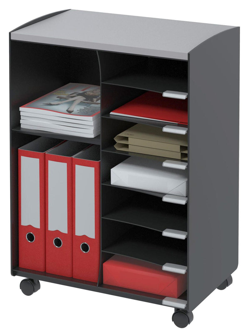 PAPERFLOW Bürowagen 51,4 x 33,0 x 72,0 cm schwarz