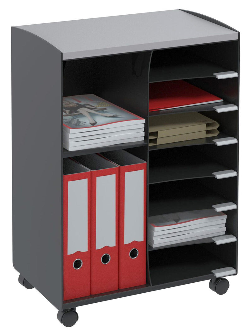 PAPERFLOW Bürowagen 51,4 x 33,0 x 72,0 cm schwarz