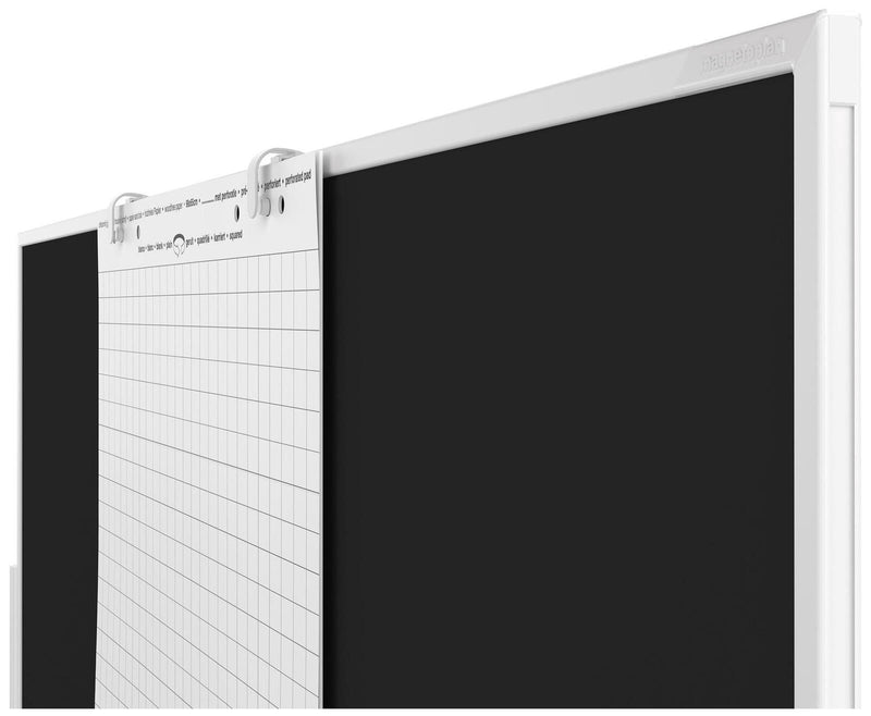 magnetoplan Flipchart-Halter weiß für Universalboard, Moderationstafeln, Whiteboards, Raumteiler, Kommunikationswände, P