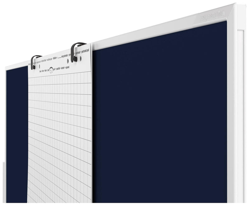 magnetoplan Flipchart-Halter schwarz für Universalboard, Moderationstafeln, Whiteboards, Raumteiler, Kommunikationswände
