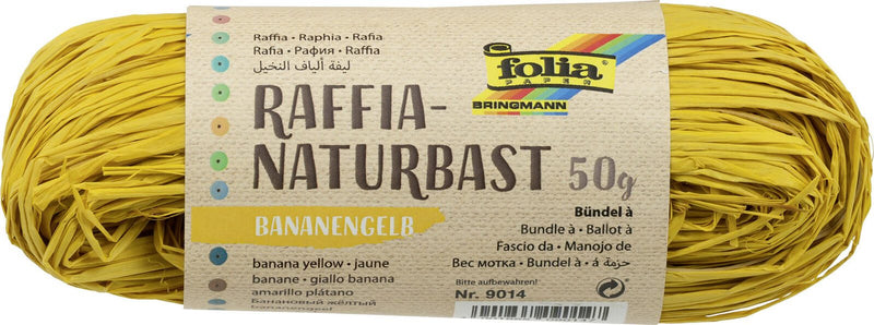 folia Raffia-Naturbast gelb