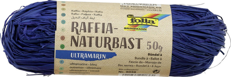 folia Raffia-Naturbast blau
