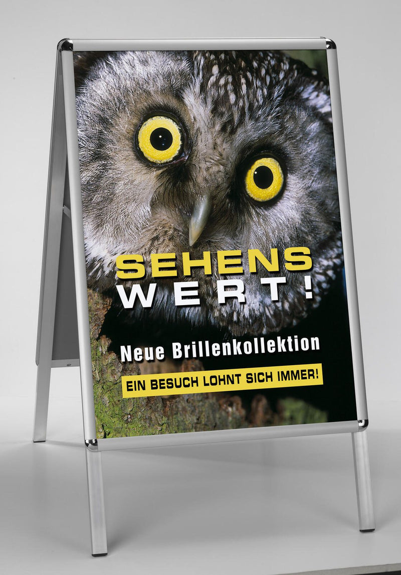 update displays Kundenstopper DIN A0, DIN A1 2-Fach silber