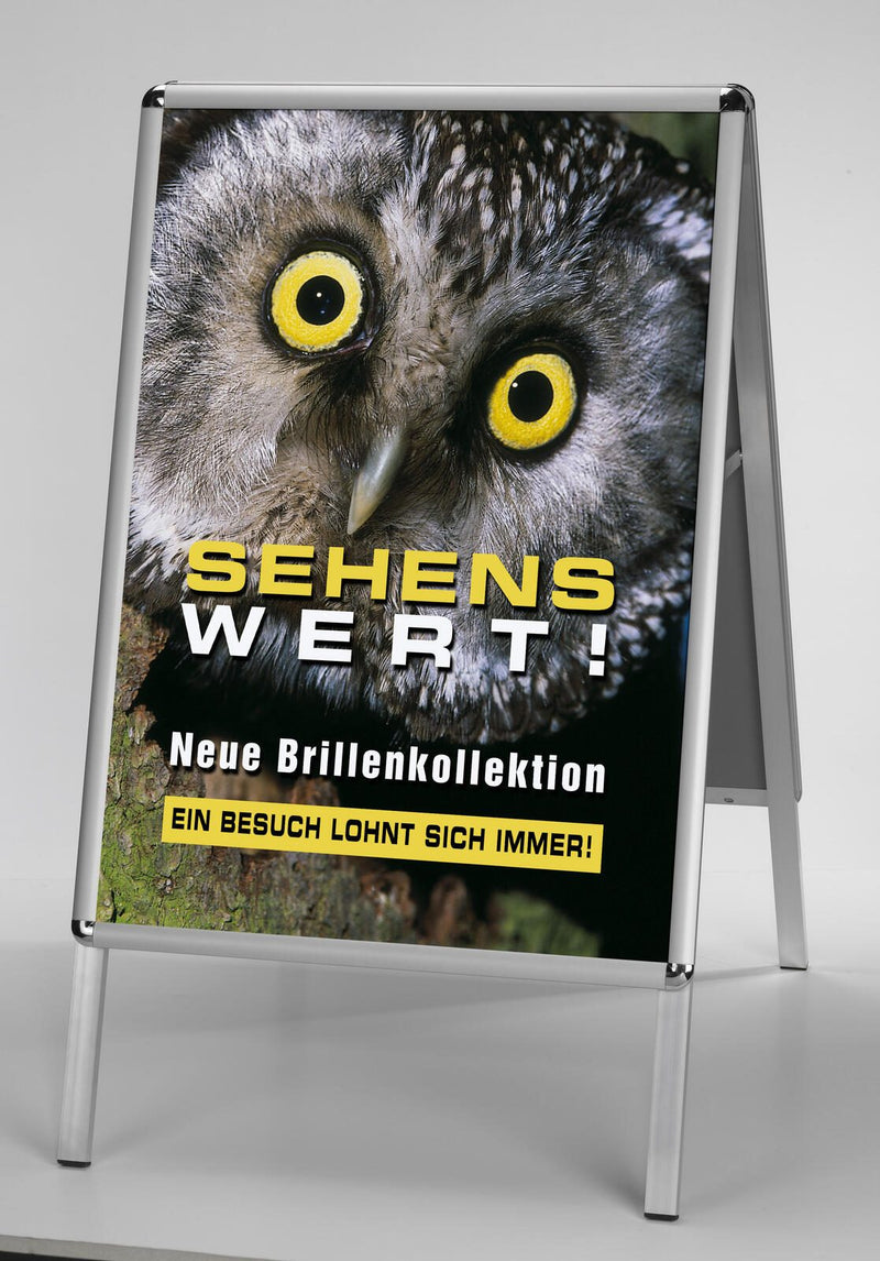 update displays Kundenstopper DIN A0, DIN A1 2-Fach silber