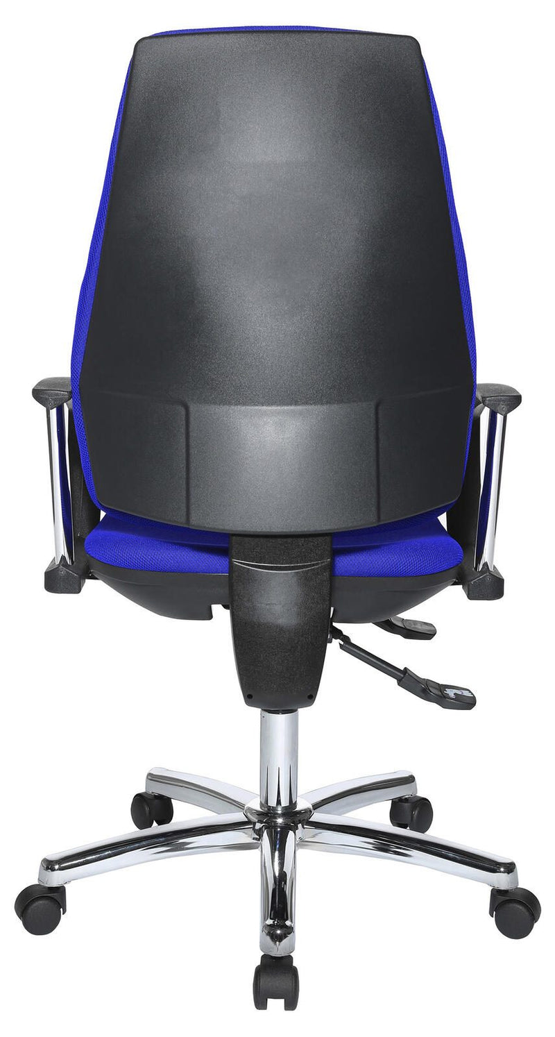 Bürostuhl Unni SY Deluxe blau, Gestell chrom