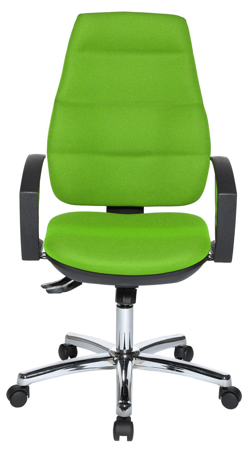 Bürostuhl Unni SY Deluxe grün, Gestell chrom